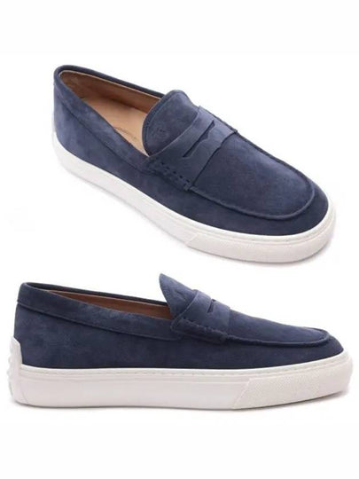 Men's Suede Loafers Blue - TOD'S - BALAAN 2