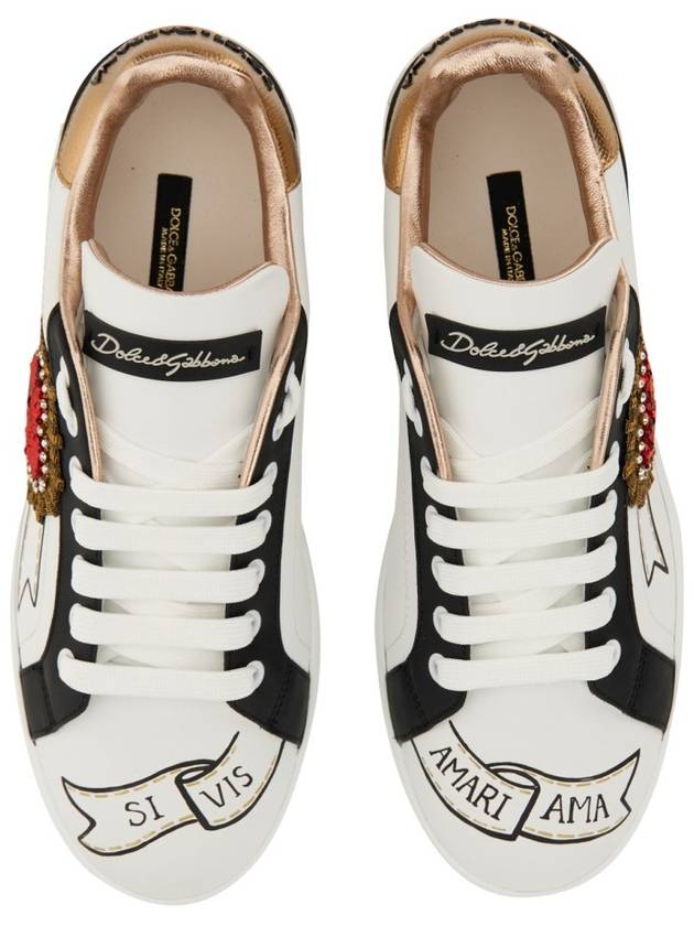 Portofino low-top sneakers white - DOLCE&GABBANA - BALAAN 21