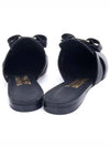 Salvatore Vara Bow Mule Bloafers Black - SALVATORE FERRAGAMO - BALAAN.