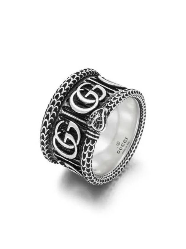 Double G Snake Ring Silver - GUCCI - BALAAN 4