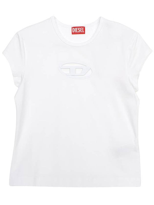 T Angie Peekaboo Logo Short Sleeve T-Shirt White - DIESEL - BALAAN 2