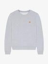 Fox Head Patch Regular Sweatshirt Grey - MAISON KITSUNE - BALAAN 2