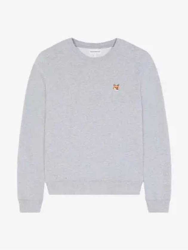 Fox Head Patch Regular Sweatshirt Grey - MAISON KITSUNE - BALAAN 3