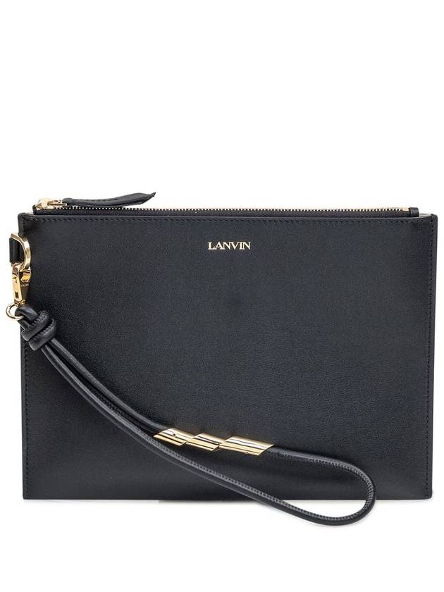 Lanvin Leather Clutch - LANVIN - BALAAN 3