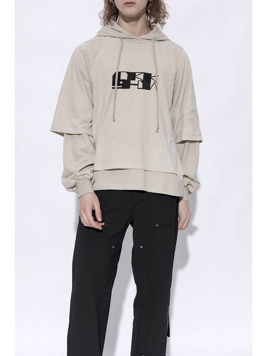 DRKSHDW Cream Hustler Hoodie - RICK OWENS - BALAAN 1