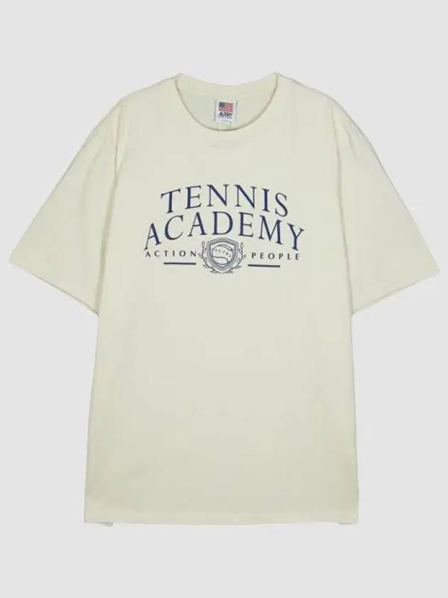 Tennis Crew Neck Short Sleeve T Shirt White - AUTRY - BALAAN 2