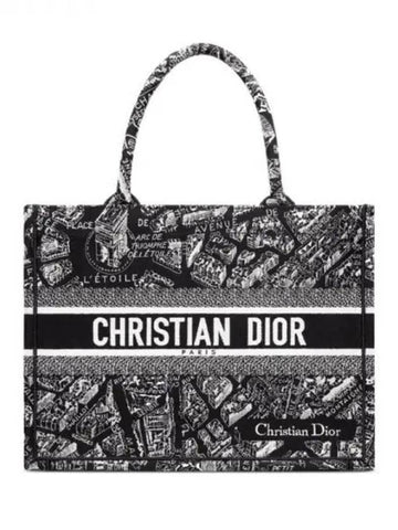 Plan Paris Medium Book Tote Bag - DIOR - BALAAN 1