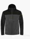 Men's Abisco Midsummer Hooded Zip-Up Dark Gray Black - FJALL RAVEN - BALAAN 2