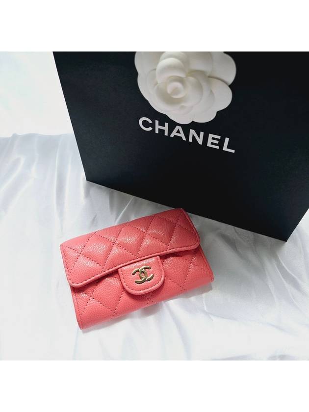 Classic Tok Card Wallet Pink Coral AP0214 - CHANEL - BALAAN 4