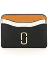 The Snapshot Color Block Leather Card Wallet Black - MARC JACOBS - BALAAN 3