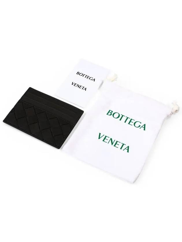 Intrecciato Leather Card Wallet Thunder - BOTTEGA VENETA - BALAAN 5