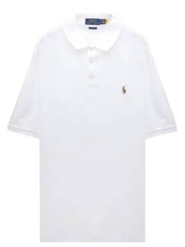 Embroidery Pony Logo Cotton Short Sleeve Polo Shirt White - POLO RALPH LAUREN - BALAAN 2