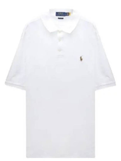 Embroidery Pony Logo Cotton Short Sleeve Polo Shirt White - POLO RALPH LAUREN - BALAAN 2