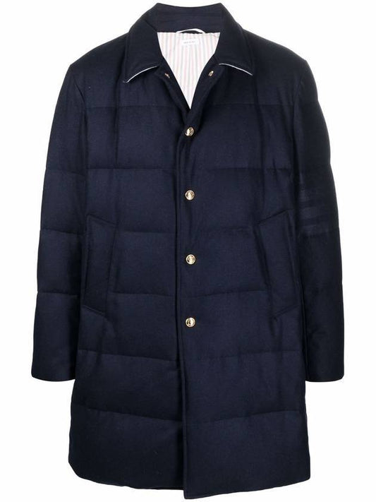 4 Bar Classic Wool Padding Navy - THOM BROWNE - BALAAN 1