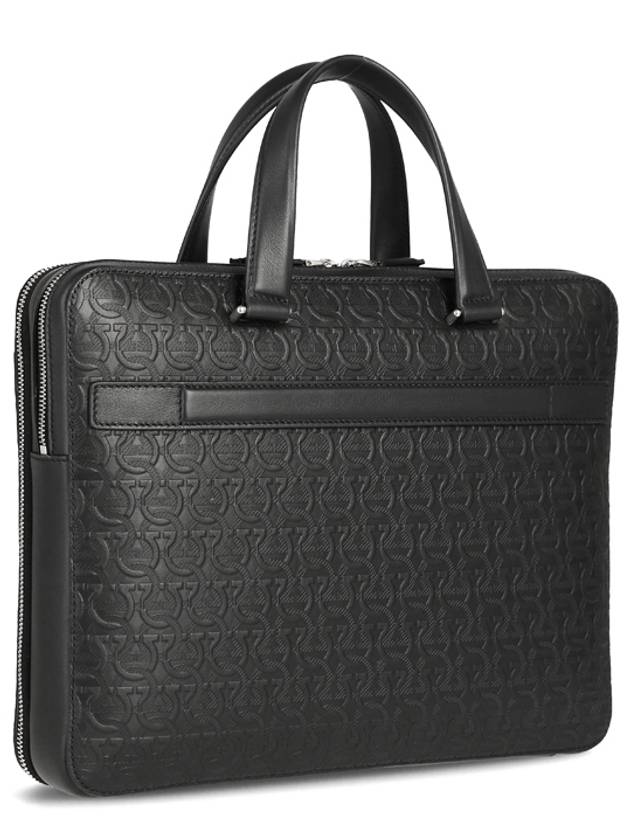 Salvatore Gancini Business Brief Case Black - SALVATORE FERRAGAMO - BALAAN 4