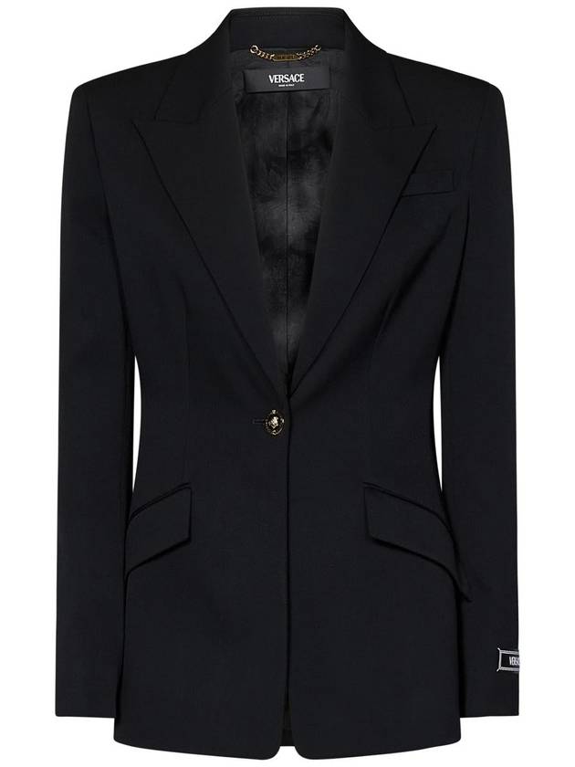 Suit Jacket 10090951A046491B000 Black - VERSACE - BALAAN 2