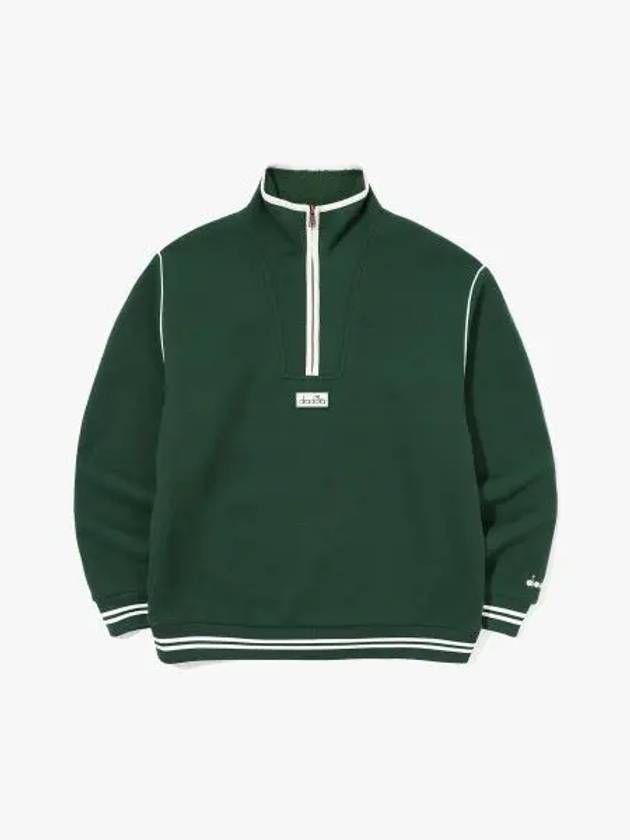 Diadora Montello Winter Light Warm Fleece Anorak GREEN - DIADORA - BALAAN 1