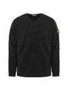 Wappen Side Zipper Pocket Sweatshirt Black - STONE ISLAND - BALAAN 1