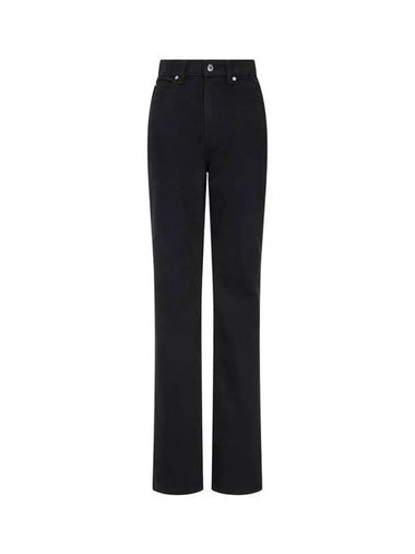 High waist slim denim pants washed black 270687 - ALEXANDER WANG - BALAAN 1