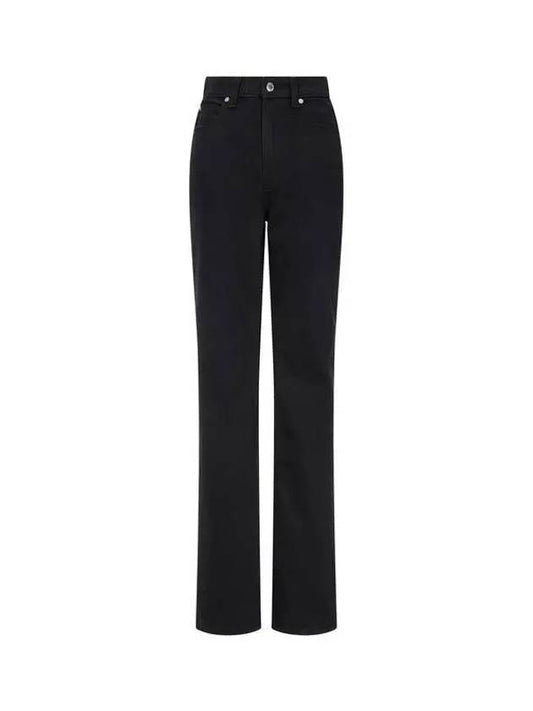 High waist slim denim pants washed black 270269 - ALEXANDER WANG - BALAAN 1