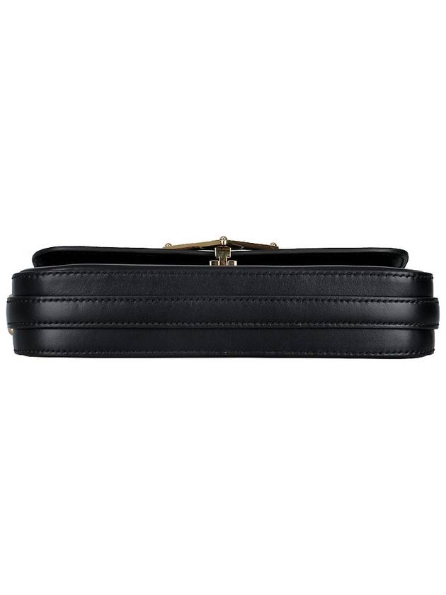 Leather Shoulder Bag Black - PRADA - BALAAN 7