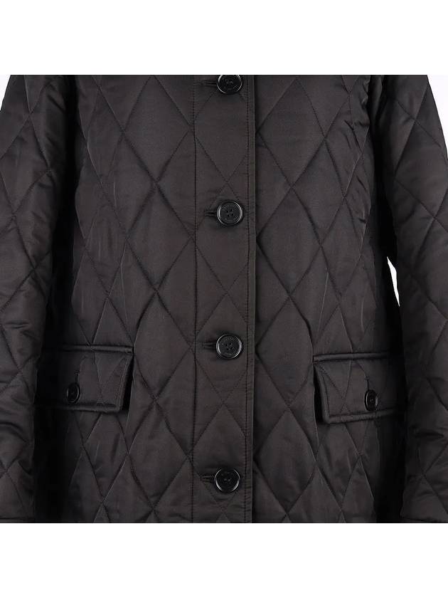 Dereham Quilted Long Padding Black - BURBERRY - BALAAN 5