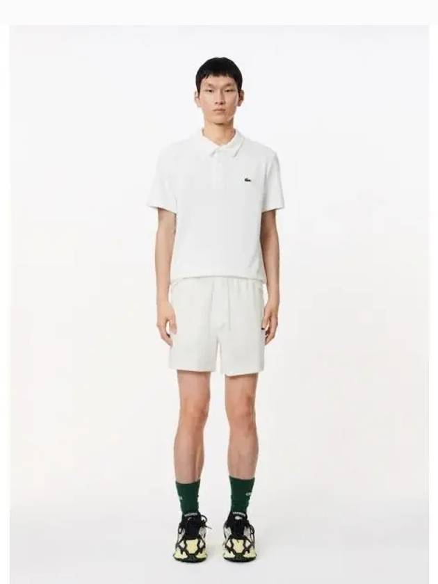 Paris Regular Fit Terry Knit Shorts White - LACOSTE - BALAAN 2