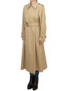 Giostra Virgin Wool Trench Coat Beige - MAX MARA - BALAAN 4