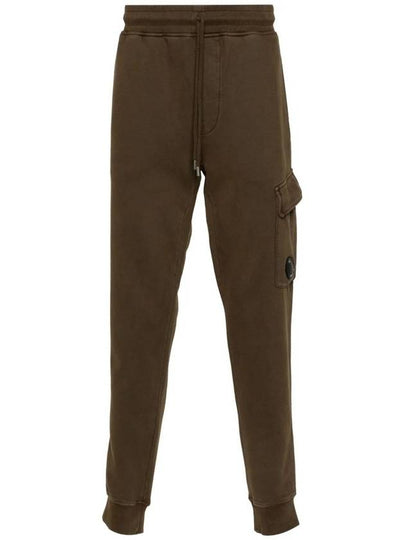 Brushed Emerized Diagonal Fleece Cargo Track Pants Green - CP COMPANY - BALAAN 2