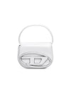 1DR Round Logo Leather Mini Shoulder Bag White - DIESEL - BALAAN 2