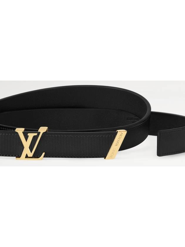 LV Initiales 20MM Leather Belt Black - LOUIS VUITTON - BALAAN 4