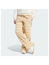 Tartan Corduroy Wide Pants Beige - ADIDAS - BALAAN 1