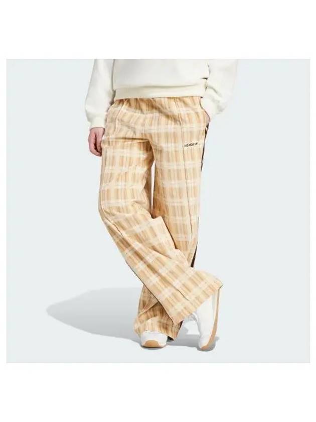 Tartan Corduroy Wide Pants Beige - ADIDAS - BALAAN 1