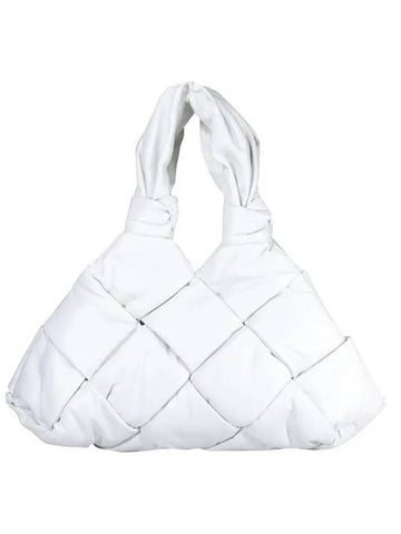 Padded Rock Shoulder Bag White - BOTTEGA VENETA - BALAAN 1