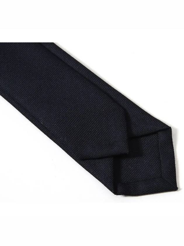 Three-Line Engineer Stripe Wool  Neck Tie Navy - THOM BROWNE - BALAAN 6