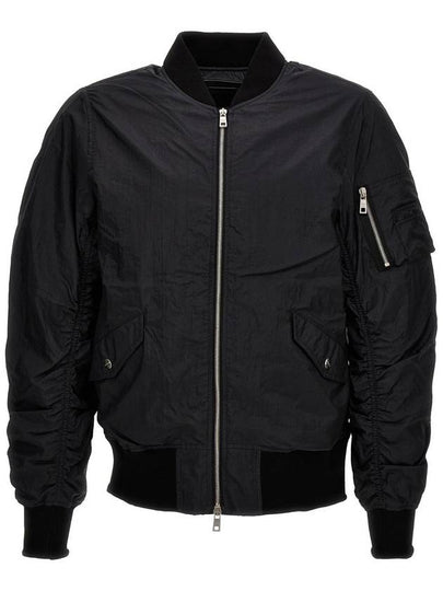 Men s Nylon Bomber Jacket Black - GIORGIO BRATO - BALAAN 2