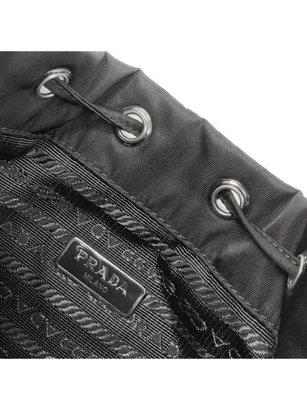 Re-Nylon Drawstring Pouch Black - PRADA - BALAAN 9