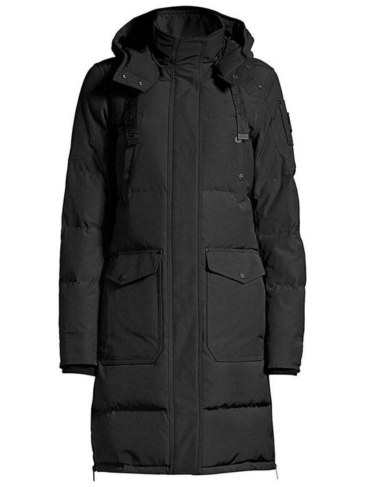 Women's Bonaventure Long Parka Black - MOOSE KNUCKLES - BALAAN.