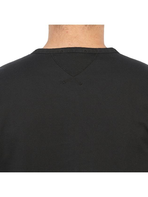 Henley Long Sleeve T-Shirt Black - TEN C - BALAAN 8