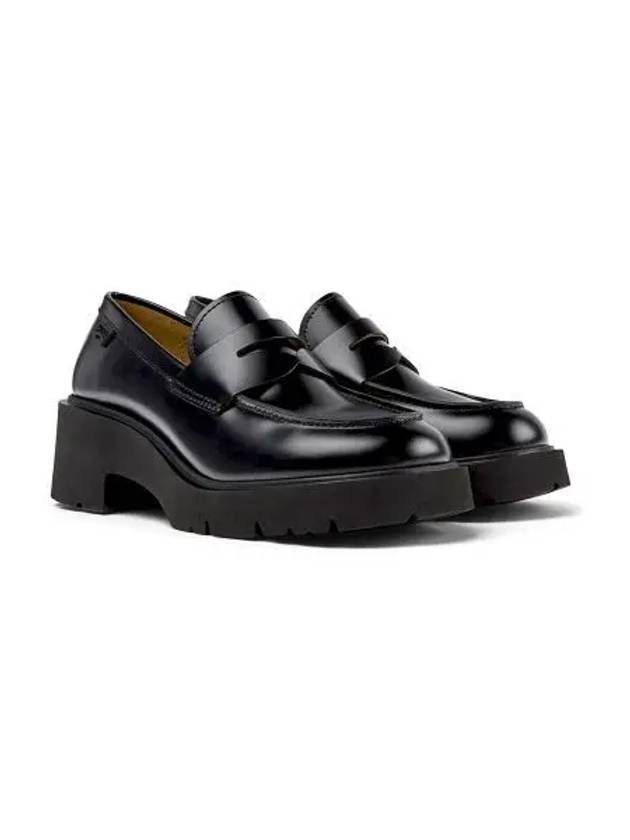 Milah Twins Leather Loafer Black - CAMPER - BALAAN 2