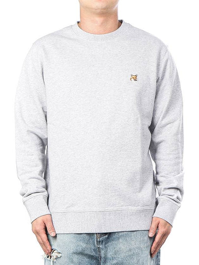 Fox Head Patch Regular Sweatshirt Light Grey Melange - MAISON KITSUNE - BALAAN 2