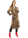 Angora wool size S Tiger 1967 collection tiger motif tiger design women's trench coat - VALENTINO - BALAAN 8