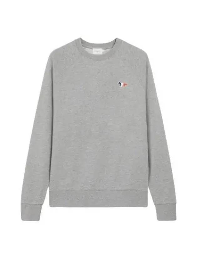 Tricolor Fox Patch Sweatshirt Gray Melange - MAISON KITSUNE - BALAAN 2