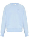 Men's Heart Logo Cotton Sweatshirt Sky Blue - AMI - BALAAN 1