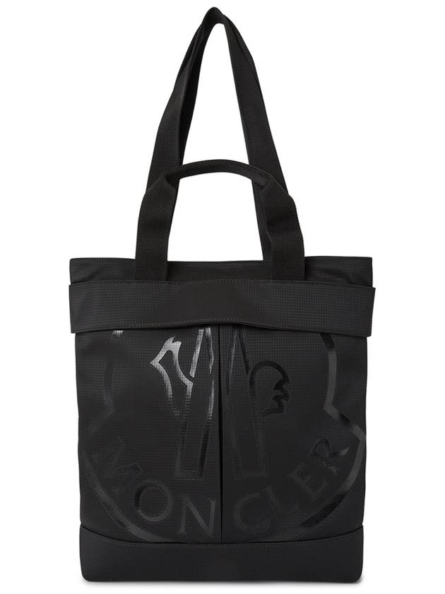 Cut Logo Print Tote Bag Black - MONCLER - BALAAN 2