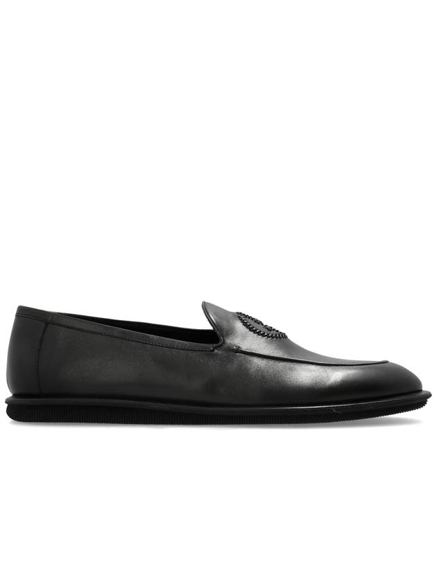 Giorgio Armani Leather Shoes Type Loafers, Men's, Black - GIORGIO ARMANI - BALAAN 1