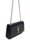 Kate Monogram Small Cross Bag Black - SAINT LAURENT - BALAAN 4