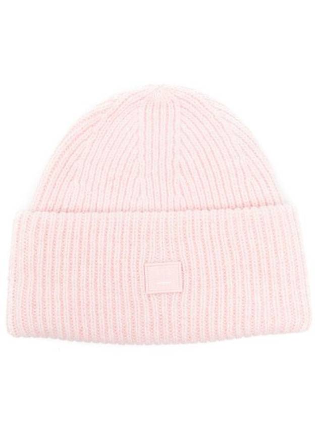 Small Face Logo Beanie Pink - ACNE STUDIOS - BALAAN 1