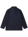 Men's Cashmere 100 Out Pocket Jumper Navy SW23ICJP04NV - SOLEW - BALAAN 3