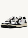 Medalist Leather Low Top Sneakers White Black - AUTRY - BALAAN 3